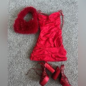 Red Lucy in the Sky dress